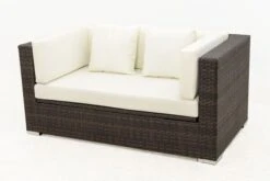 OUTFLEXX 2-Sitzer Sofa, Braun Marmoriert, Polyrattan, 152 X 85 X 70 Cm, Wasserfeste Kissenbox 22 OUTFLEXX 2-Sitzer Sofa, Braun Marmoriert, Polyrattan, 152 X 85 X 70 Cm, Wasserfeste Kissenbox -Gartenmoebel Verkaufs-Shop 10 15734 2 BOX.jpg