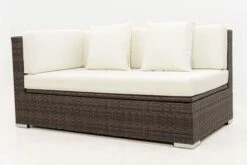 OUTFLEXX 2-Sitzer Ecksofa, Braun Marmoriert, Polyrattan, 145 X 85 X 70 Cm, Wasserfeste Kissenbox, Armlehne Re. 22 OUTFLEXX 2-Sitzer Ecksofa, Braun Marmoriert, Polyrattan, 145 X 85 X 70 Cm, Wasserfeste Kissenbox, Armlehne Re. -Gartenmoebel Verkaufs-Shop 10 15734 4 BOX.jpg