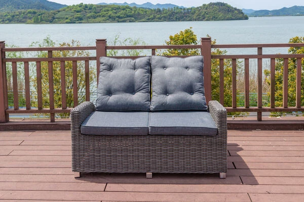 OUTFLEXX Dining 2-Sitzer Sofa, Grau, Polyrattan, 148 X 83 X 110 Cm, Stufenlos Verstellbar 12 OUTFLEXX Dining 2-Sitzer Sofa, Grau, Polyrattan, 148 X 83 X 110 Cm, Stufenlos Verstellbar – Bild 10