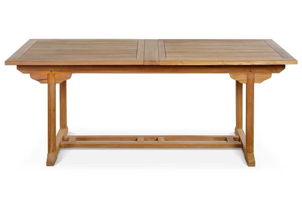 OUTFLEXX Esstischgarnitur, Teakholz, Ausziehtisch 195/295 X 90 Cm, 8 Armlehnensessel, Inkl. Polster 12 OUTFLEXX Esstischgarnitur, Teakholz, Ausziehtisch 195/295 X 90 Cm, 8 Armlehnensessel, Inkl. Polster – Bild 10