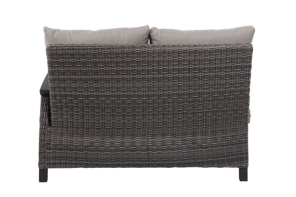 SIENA GARDEN Corido 2-Sitzer Sofa, Charcoal, Alu / Gardino®-Geflecht, 136x83x88 Cm, Armlehne Links 12 SIENA GARDEN Corido 2-Sitzer Sofa, Charcoal, Alu / Gardino®-Geflecht, 136x83x88 Cm, Armlehne Links – Bild 10