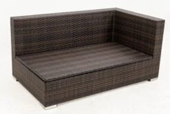 OUTFLEXX 2-Sitzer Ecksofa, Braun Marmoriert, Polyrattan, 145 X 85 X 70 Cm, Wasserfeste Kissenbox, Armlehne Li. -Gartenmoebel Verkaufs-Shop 11 15734 3 BOX.jpg