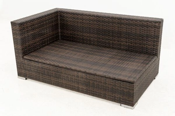 OUTFLEXX 2-Sitzer Ecksofa, Braun Marmoriert, Polyrattan, 145 X 85 X 70 Cm, Wasserfeste Kissenbox, Armlehne Re. 13 OUTFLEXX 2-Sitzer Ecksofa, Braun Marmoriert, Polyrattan, 145 X 85 X 70 Cm, Wasserfeste Kissenbox, Armlehne Re. – Bild 11