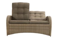 Ploß Rabida Comfort Dining / Lounge 2-Sitzer Sofa, Champagner-meliert, Polyrattan, 148x85x112 Cm, Verstellbar -Gartenmoebel Verkaufs-Shop 11 20163.jpg