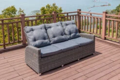 OUTFLEXX Dining 3-Sitzer Sofa, Grau, Polyrattan, 210 X 83 X 110 Cm, Mehrfach Verstellbar 25 OUTFLEXX Dining 3-Sitzer Sofa, Grau, Polyrattan, 210 X 83 X 110 Cm, Mehrfach Verstellbar -Gartenmoebel Verkaufs-Shop 12 18913.jpg