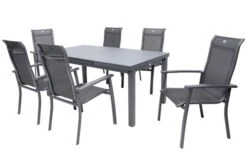 HARTMAN Alice Comfort Esstischgarnitur, Xerix, Alu/Textilene, Tisch 180/240x100cm, 6 Stapelsessel -Gartenmoebel Verkaufs-Shop 12 19333.jpg