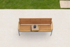 OUTFLEXX Gartenbank, FSC-Teakholz/Edelstahl, 3-Sitzer, 160x55x80cm -Gartenmoebel Verkaufs-Shop 13536 3 CGI.jpg