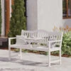 VILLANA Gartenbank, Weiß, Akazienholz, 152 X 59 X 86 Cm, 2-3 Personen, Klapptisch-Funktion 1 VILLANA Gartenbank, Weiß, Akazienholz, 152 X 59 X 86 Cm, 2-3 Personen, Klapptisch-Funktion -Gartenmoebel Verkaufs-Shop 13851 CGI 01.jpg