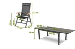 HARTMAN Esstischgruppe, Xerix-anthrazit, Alu/HPL, 4x4 Textilen, 260/160x90 Cm, 6 Personen 9 HARTMAN Esstischgruppe, Xerix-anthrazit, Alu/HPL, 4x4 Textilen, 260/160x90 Cm, 6 Personen -Gartenmoebel Verkaufs-Shop 13967 05.jpg