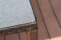 OUTFLEXX Dining Set, Braun Marmoriert, Polyrattan, Tisch 180x100cm, Spraystone, 6mm, 6 Sessel -Gartenmoebel Verkaufs-Shop 13 21232.jpg