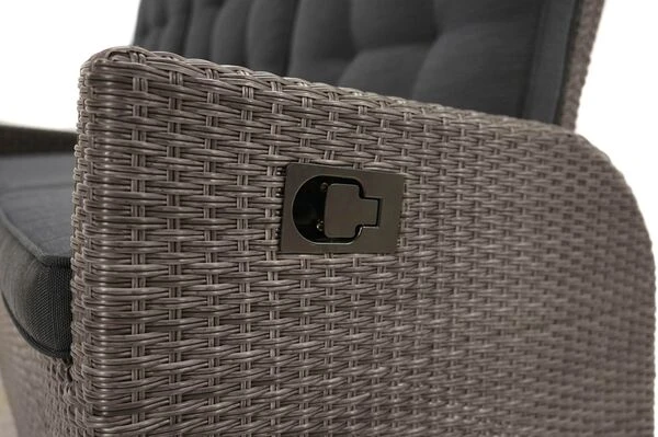 Ploß Rocking Comfort Dining / Lounge 3-Sitzer Sofa, Grau/braun-meliert, Polyrattan, 210x85x112 Cm, Verstellbar 16 Ploß Rocking Comfort Dining / Lounge 3-Sitzer Sofa, Grau/braun-meliert, Polyrattan, 210x85x112 Cm, Verstellbar – Bild 14
