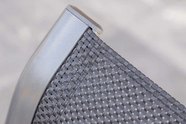 HARTMAN Sondermodell Xanadu / Alice Esstischgarnitur, Xerix/schwarz, Alu/Glaskeramik, 4x4 Textilen, 6 Stapelsessel, 220/280x100cm 12 HARTMAN Sondermodell Xanadu / Alice Esstischgarnitur, Xerix/schwarz, Alu/Glaskeramik, 4x4 Textilen, 6 Stapelsessel, 220/280x100cm – Bild 10