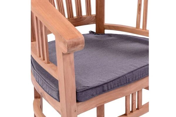 OUTFLEXX Esstischgarnitur, Teakholz, Ausziehtisch 195/295 X 90 Cm, 8 Armlehnensessel, Inkl. Polster 17 OUTFLEXX Esstischgarnitur, Teakholz, Ausziehtisch 195/295 X 90 Cm, 8 Armlehnensessel, Inkl. Polster – Bild 15