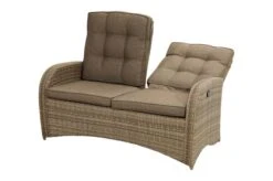 Ploß Rabida Comfort Dining / Lounge 2-Sitzer Sofa, Champagner-meliert, Polyrattan, 148x85x112 Cm, Verstellbar -Gartenmoebel Verkaufs-Shop 15 20163.jpg