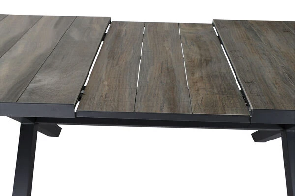 SIENA GARDEN Velia / Sincro Dining Set, Anthrazit/natur-grau, Alu/Ranotex/Keramik, 6 Sessel, Ausziehtisch 205/265 X 103 Cm 18 SIENA GARDEN Velia / Sincro Dining Set, Anthrazit/natur-grau, Alu/Ranotex/Keramik, 6 Sessel, Ausziehtisch 205/265 X 103 Cm – Bild 16