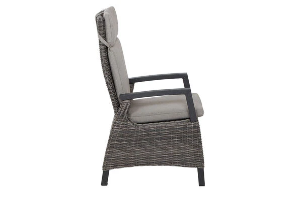 SIENA GARDEN Corido / Sincro Sitzgruppe, Charcoal, Alu / Gardino®-Geflecht, 4 Diningsessel, Ausziehtisch 205/265 X 103 Cm 18 SIENA GARDEN Corido / Sincro Sitzgruppe, Charcoal, Alu / Gardino®-Geflecht, 4 Diningsessel, Ausziehtisch 205/265 X 103 Cm – Bild 16