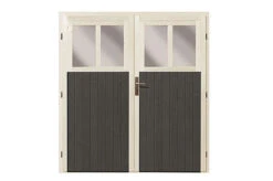 KARIBU Anlehnhaus Bomlitz 3, Terragrau, Fichtenholz 19mm, 255 X 268 X 243 Cm, Pultdach, Exkl. Fußboden -Gartenmoebel Verkaufs-Shop 17864 5 03.jpg