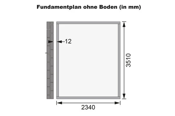 KARIBU Anlehnhaus Bomlitz 4, Terragrau, Fichtenholz 19mm, 255 X 355 X 243 Cm, Pultdach, Exkl. Fußboden 8 KARIBU Anlehnhaus Bomlitz 4, Terragrau, Fichtenholz 19mm, 255 X 355 X 243 Cm, Pultdach, Exkl. Fußboden – Bild 6