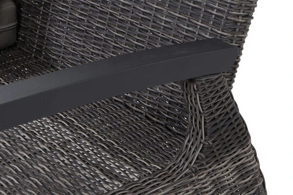 SIENA GARDEN Corido 2-Sitzer Sofa, Charcoal, Alu / Gardino®-Geflecht, 136x83x88 Cm, Armlehne Links 19 SIENA GARDEN Corido 2-Sitzer Sofa, Charcoal, Alu / Gardino®-Geflecht, 136x83x88 Cm, Armlehne Links – Bild 17