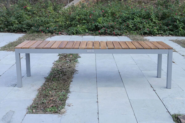 VILLANA Bank, Alu Pulverbeschichtet / FSC Akazienholz, 3 Personen, 165 X 40 X 45 Cm 5 VILLANA Bank, Alu Pulverbeschichtet / FSC Akazienholz, 3 Personen, 165 X 40 X 45 Cm – Bild 3