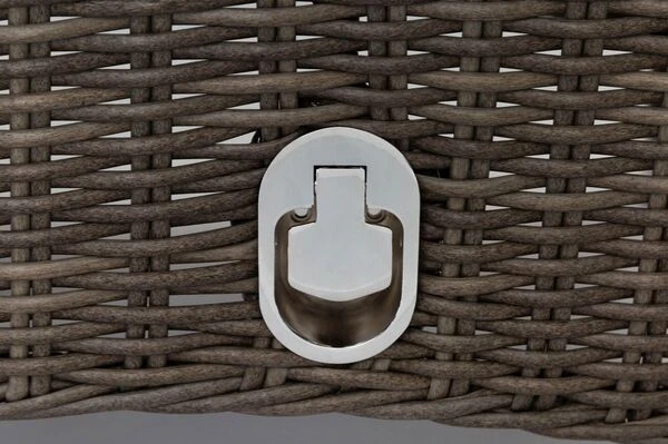 OUTFLEXX Esstischgarnitur, Edelstahl/recyceltes FSC-Teak, Tisch 160x90 Cm, 6 Hochlehner- Diningsessel, A-Gestell 19 OUTFLEXX Esstischgarnitur, Edelstahl/recyceltes FSC-Teak, Tisch 160x90 Cm, 6 Hochlehner- Diningsessel, A-Gestell – Bild 17