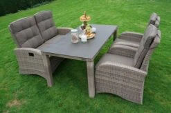 Ploß Rabida Comfort Dining / Lounge 2-Sitzer Sofa, Champagner-meliert, Polyrattan, 148x85x112 Cm, Verstellbar -Gartenmoebel Verkaufs-Shop 18 20163.jpg