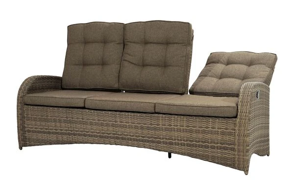 Ploß Rabida Comfort Dining / Lounge 3-Sitzer Sofa, Champagner-meliert, Polyrattan, 210x85x112 Cm, Verstellbar 20 Ploß Rabida Comfort Dining / Lounge 3-Sitzer Sofa, Champagner-meliert, Polyrattan, 210x85x112 Cm, Verstellbar – Bild 18