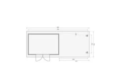 KARIBU Gartenhaus Trittau 5, Naturbelassen, Fichtenholz 40mm, 806 X 297 X 217 Cm, Pultdach, Anbau 4,4m Mit Rück- Und Seitenwand 17 KARIBU Gartenhaus Trittau 5, Naturbelassen, Fichtenholz 40mm, 806 X 297 X 217 Cm, Pultdach, Anbau 4,4m Mit Rück- Und Seitenwand -Gartenmoebel Verkaufs-Shop 19433 10 06.jpg