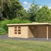 KARIBU Gartenhaus Trittau 5, Naturbelassen, Fichtenholz 40mm, 576 X 297 X 217 Cm, Pultdach, Anbau 3,3m Mit Rückwand 2 KARIBU Gartenhaus Trittau 5, Naturbelassen, Fichtenholz 40mm, 576 X 297 X 217 Cm, Pultdach, Anbau 3,3m Mit Rückwand -Gartenmoebel Verkaufs-Shop 19433 7 01.jpg