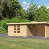 KARIBU Gartenhaus Trittau 5, Naturbelassen, Fichtenholz 40mm, 576 X 297 X 217 Cm, Pultdach, Anbau 3,3m Mit Rück- Und Seitenwand 1 KARIBU Gartenhaus Trittau 5, Naturbelassen, Fichtenholz 40mm, 576 X 297 X 217 Cm, Pultdach, Anbau 3,3m Mit Rück- Und Seitenwand -Gartenmoebel Verkaufs-Shop 19433 8 01.jpg