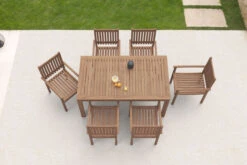 OUTFLEXX Esstischgarnitur, Natur, FSC-Akazienholz, Tisch 160 X 90 Cm, 6 Gartenstühle 13 OUTFLEXX Esstischgarnitur, Natur, FSC-Akazienholz, Tisch 160 X 90 Cm, 6 Gartenstühle -Gartenmoebel Verkaufs-Shop 19657 3 CGI.jpg