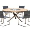 OUTFLEXX Sitzgruppe, Silber, Edelstahl/FSC-Teak, Ø 170 Cm, 6 Freischwinger, Inkl. Drehbarer Granitplatte + Eiskühler -Gartenmoebel Verkaufs-Shop 1 16571.jpg