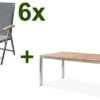 OUTFLEXX Esstischgarnitur, Edelstahl / FSC-Teak, Tisch 180 X 90 Cm, 6 Multipositionssessel, Silber -Gartenmoebel Verkaufs-Shop 1 17290.jpg