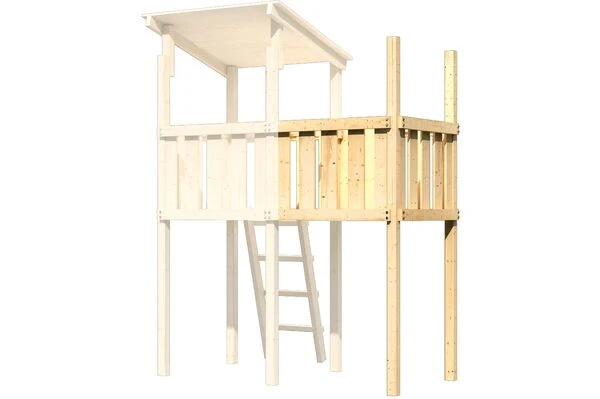 KARIBU Spielturm-Anbau Lotti, Fichtenholz, Naturbelassen 3 KARIBU Spielturm-Anbau Lotti, Fichtenholz, Naturbelassen
