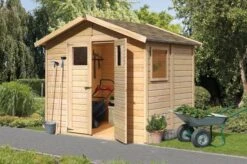 KARIBU Gartenhaus Dalin 1, Fichtenholz 14 Mm, Naturbelassen, Ca. 4,4 M²