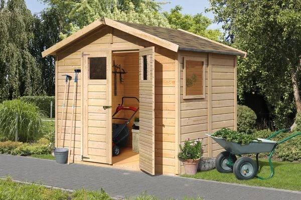 KARIBU Gartenhaus Dalin 1, Fichtenholz 14 Mm, Naturbelassen, Ca. 4,4 M² 3 KARIBU Gartenhaus Dalin 1, Fichtenholz 14 Mm, Naturbelassen, Ca. 4,4 M²