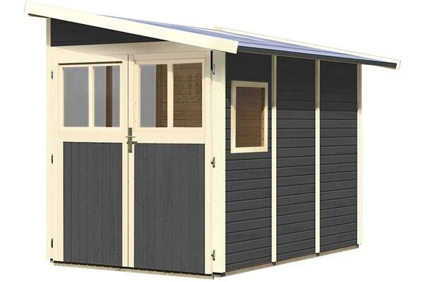 KARIBU Gartenhaus Wandlitz, Fichtenholz 19 Mm, Pultdach 3 KARIBU Gartenhaus Wandlitz, Fichtenholz 19 Mm, Pultdach