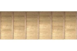 KARIBU Rückwand, Kiefer-Massivholz