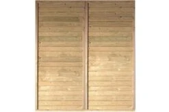 KARIBU Seitenwand Für Einzel- & Doppelcarport, Kiefer-Massivholz