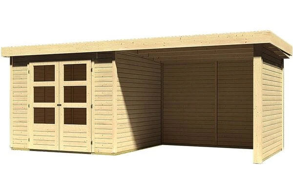 KARIBU Gartenhaus Askola 3,5, Fichtenholz 19 Mm, Flachdach 3 KARIBU Gartenhaus Askola 3,5, Fichtenholz 19 Mm, Flachdach