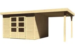 KARIBU Gartenhaus Askola 6, Fichtenholz 19 Mm, Pultdach