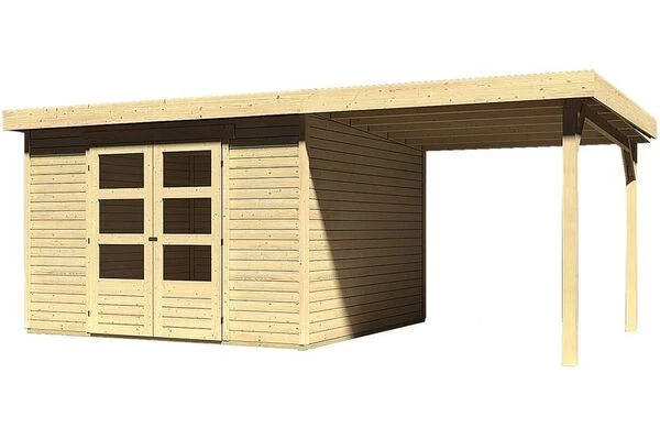 KARIBU Gartenhaus Askola 6, Fichtenholz 19 Mm, Pultdach 3 KARIBU Gartenhaus Askola 6, Fichtenholz 19 Mm, Pultdach