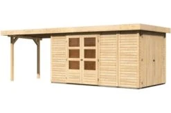 KARIBU Gartenhaus Retola 5, Fichtenholz 19 Mm, Inkl. Anbauschrank