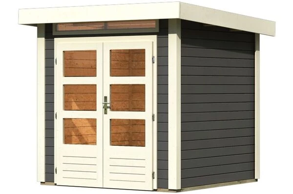 KARIBU Gartenhaus Kandern 1, Fichtenholz 28 Mm, Flachdach 3 KARIBU Gartenhaus Kandern 1, Fichtenholz 28 Mm, Flachdach