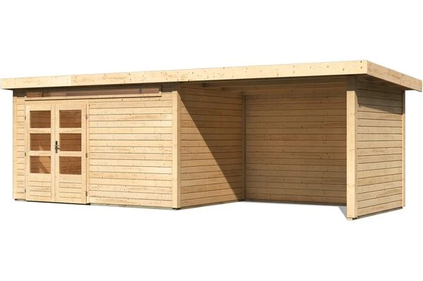 KARIBU Gartenhaus Kandern 7, Fichtenholz 28 Mm, Flachdach 3 KARIBU Gartenhaus Kandern 7, Fichtenholz 28 Mm, Flachdach