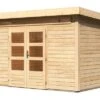 KARIBU Gartenhaus Kandern 9, Fichtenholz 28 Mm, Naturbelassen, Ca. 10,8 M² -Gartenmoebel Verkaufs-Shop 1 18012.jpg