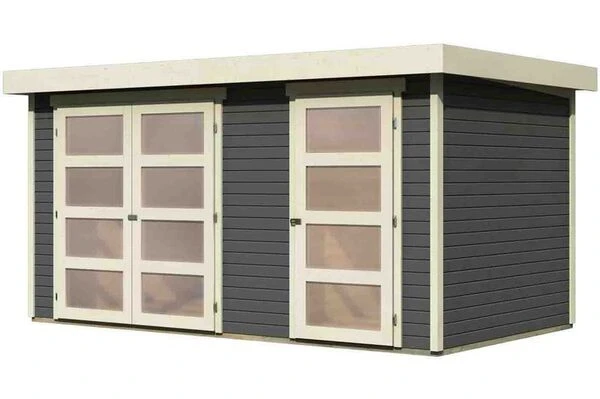 KARIBU Gartenhaus Mühlentrup, Fichtenholz 19 Mm, Flachdach 3 KARIBU Gartenhaus Mühlentrup, Fichtenholz 19 Mm, Flachdach