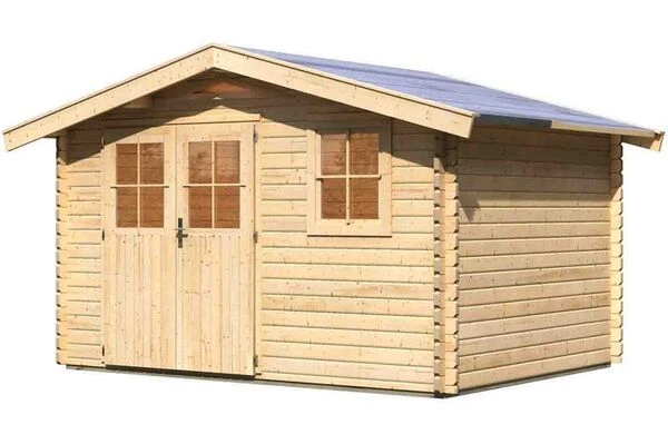 KARIBU Gartenhaus Felsenau, Fichtenholz 40 Mm, Naturbelassen 2 KARIBU Gartenhaus Felsenau, Fichtenholz 40 Mm, Naturbelassen