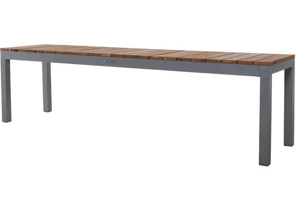 VILLANA Bank, Alu Pulverbeschichtet / FSC Akazienholz, 3 Personen, 165 X 40 X 45 Cm 4 VILLANA Bank, Alu Pulverbeschichtet / FSC Akazienholz, 3 Personen, 165 X 40 X 45 Cm – Bild 2