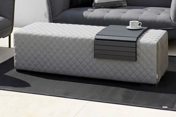 OUTFLEXX Cozy Loungebank, Flanelle, Alu/Sunbrella, 148 X 50 X 42 Cm 3 OUTFLEXX Cozy Loungebank, Flanelle, Alu/Sunbrella, 148 X 50 X 42 Cm